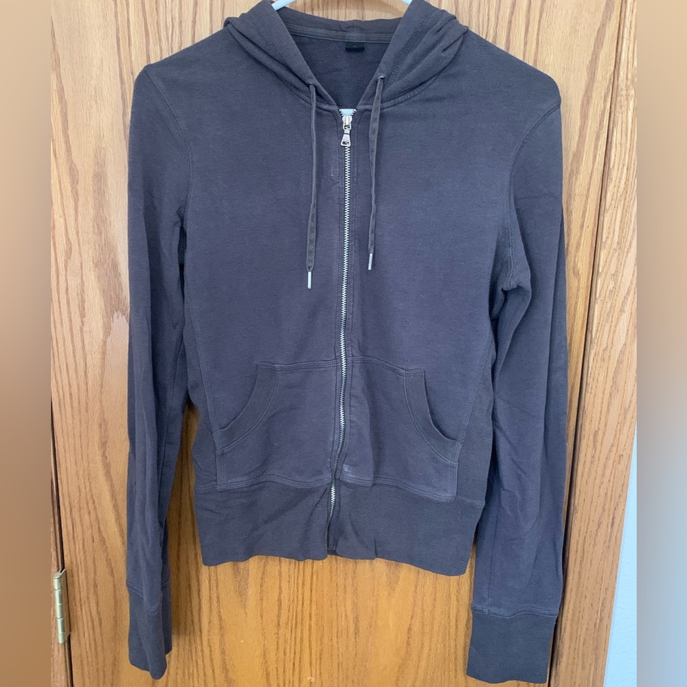 Women’s gray Express zip up sweatshirt. Size small